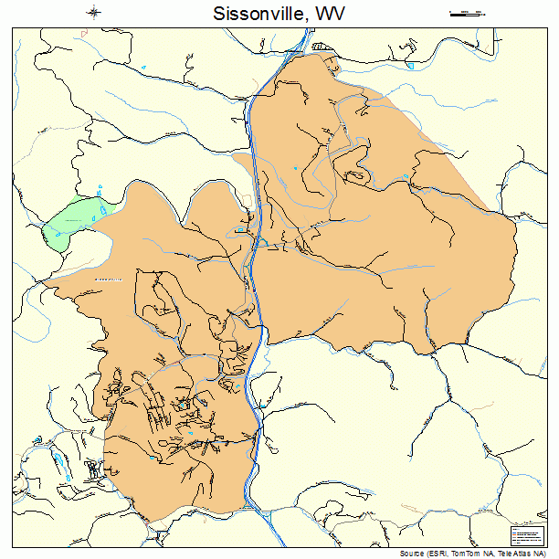 Sissonville, WV street map