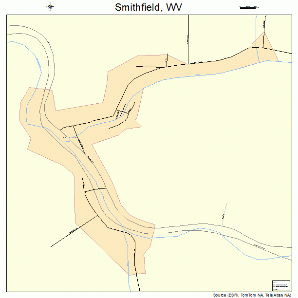 Smithfield, WV street map
