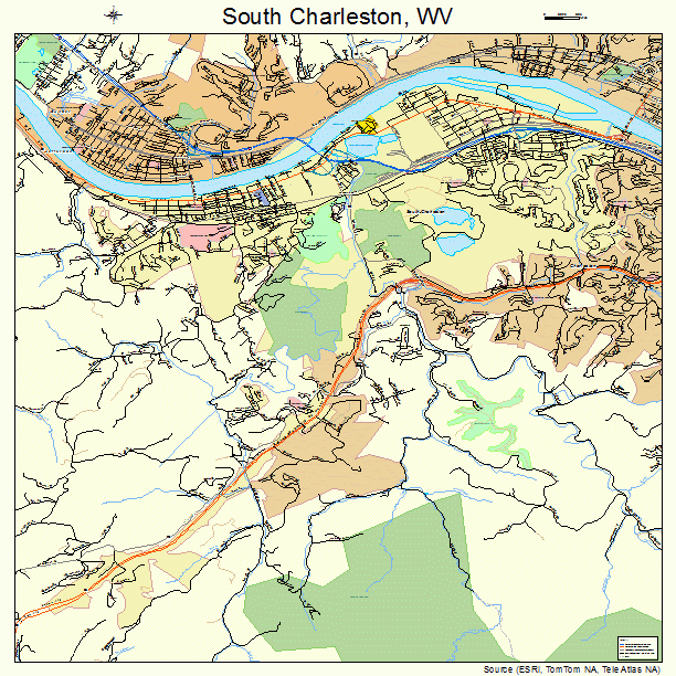 South Charleston, WV street map