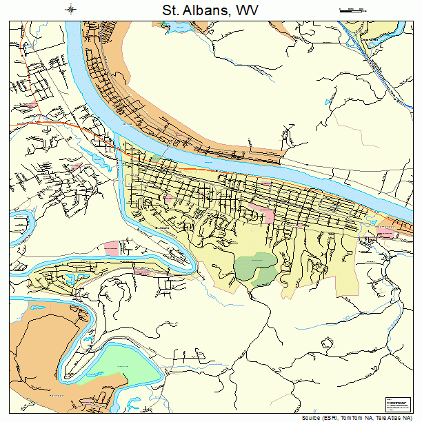 St. Albans, WV street map