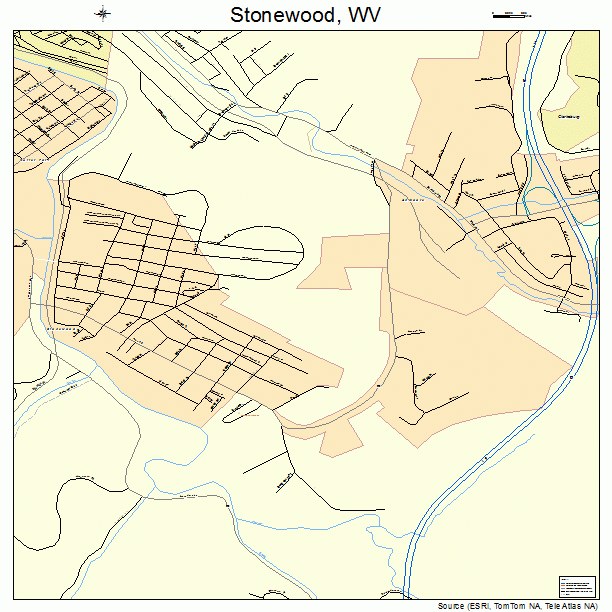 Stonewood, WV street map