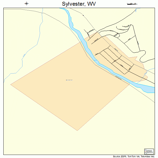 Sylvester, WV street map