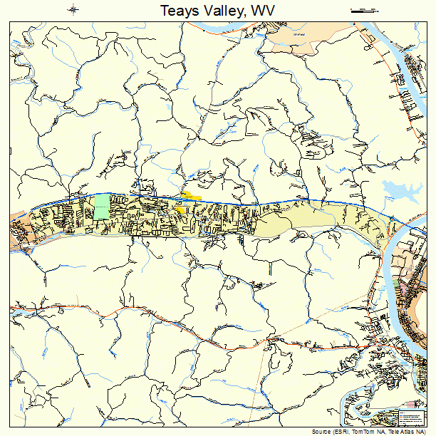 Teays Valley, WV street map