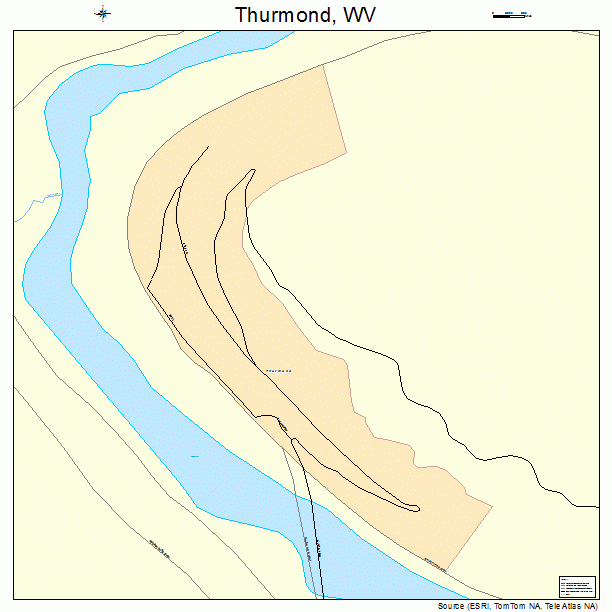 Thurmond, WV street map