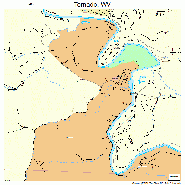 Tornado, WV street map