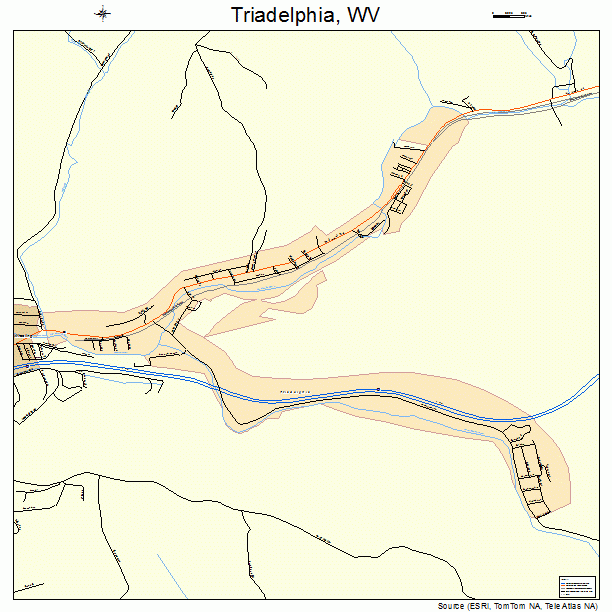 Triadelphia, WV street map