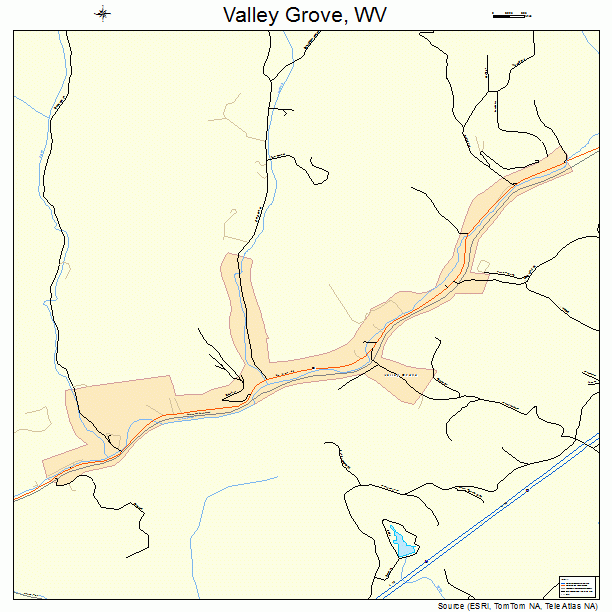 Valley Grove, WV street map