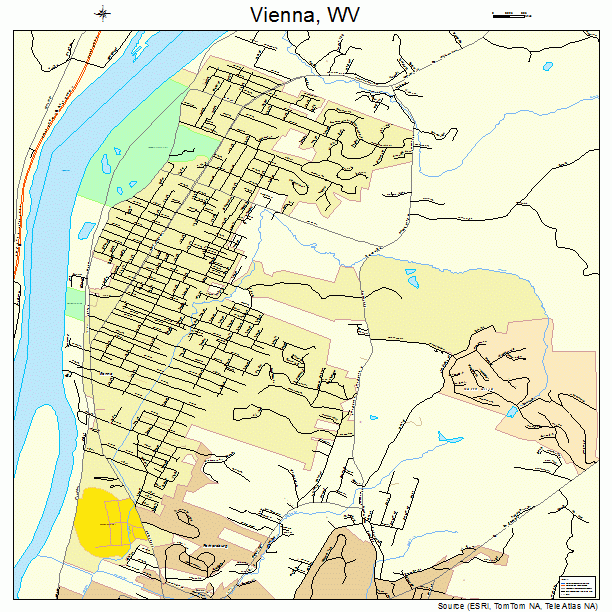 Vienna, WV street map