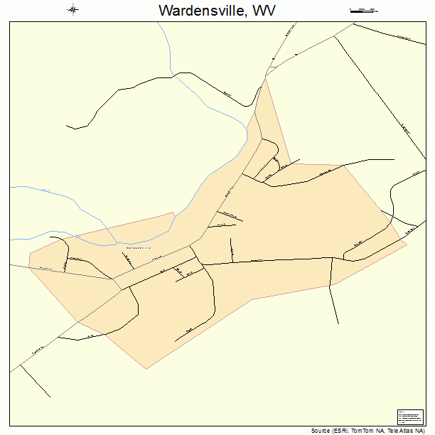 Wardensville, WV street map