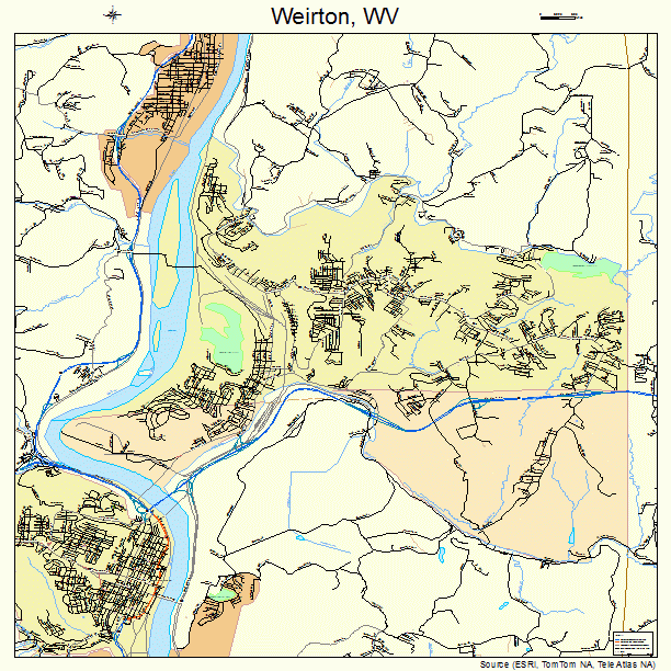 Weirton, WV street map