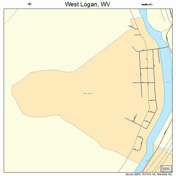 West Logan, WV street map