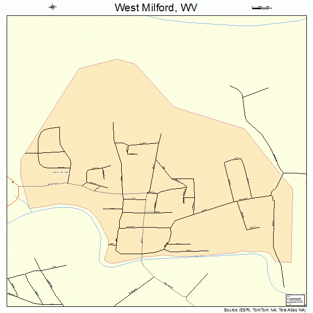 West Milford, WV street map