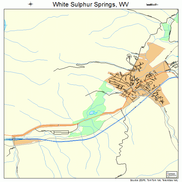 White Sulphur Springs, WV street map