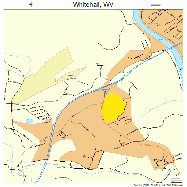 Whitehall, WV street map