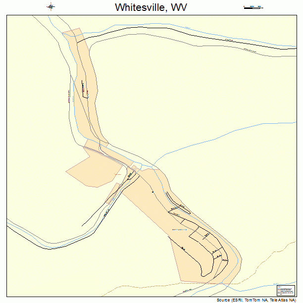 Whitesville, WV street map