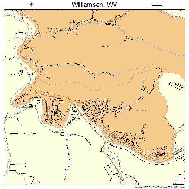 Williamson, WV street map