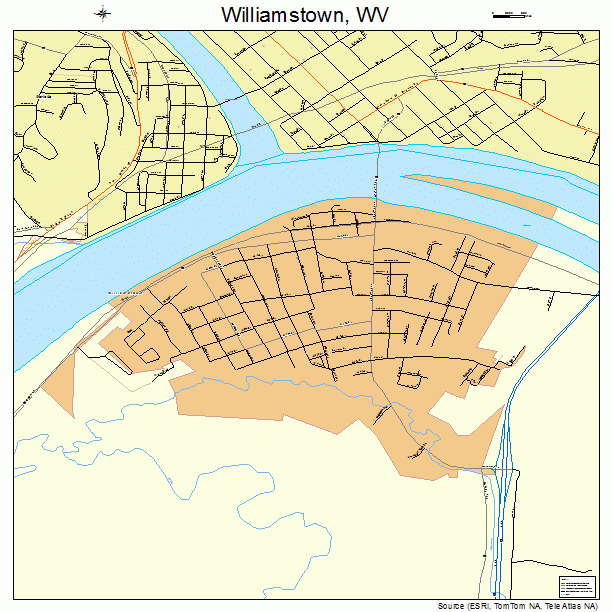 Williamstown, WV street map