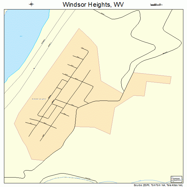 Windsor Heights, WV street map