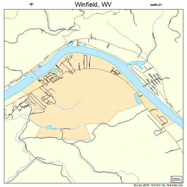 Winfield, WV street map