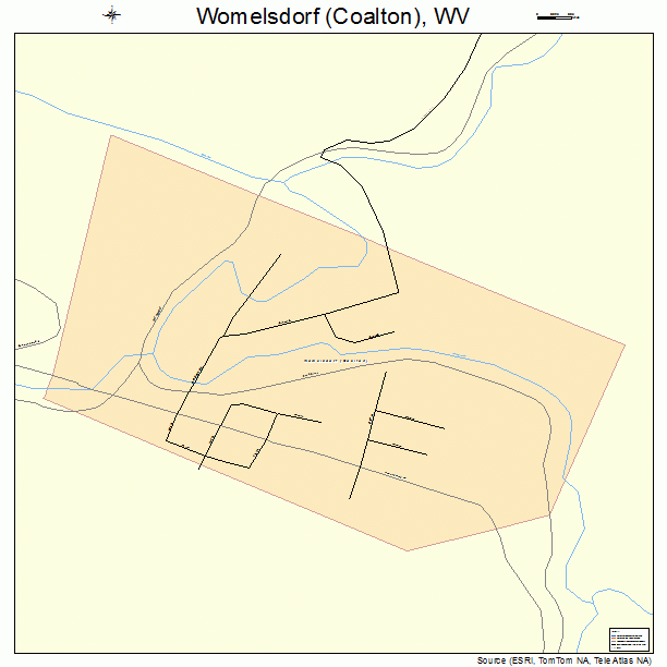 Womelsdorf (Coalton), WV street map