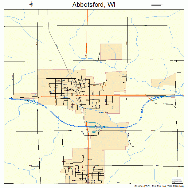 Abbotsford, WI street map