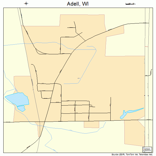 Adell, WI street map