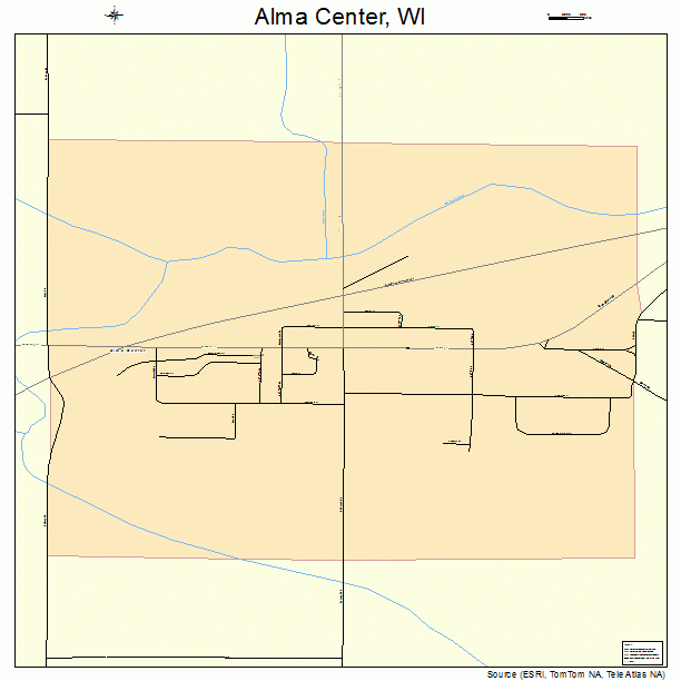 Alma Center, WI street map