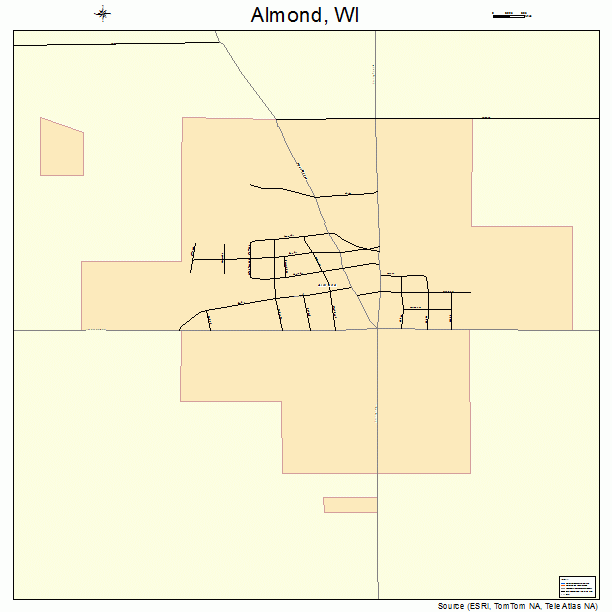 Almond, WI street map