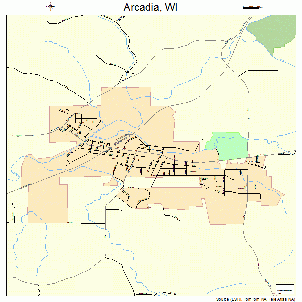 Arcadia, WI street map