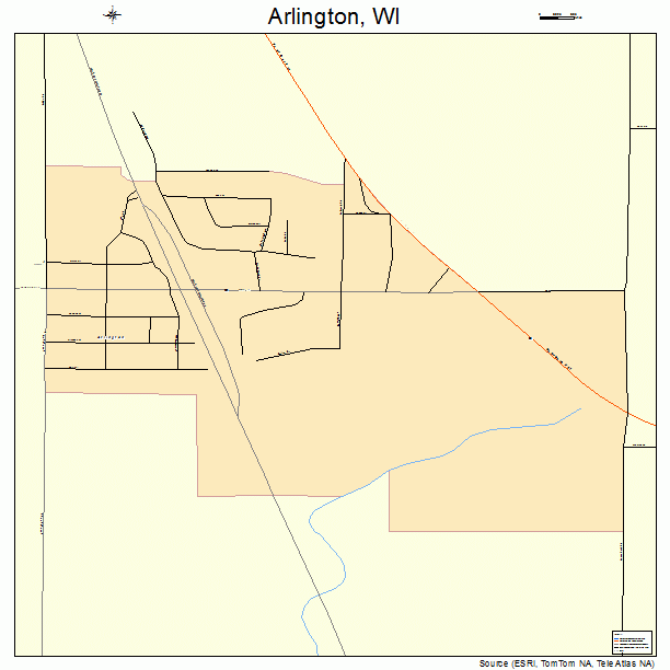 Arlington, WI street map