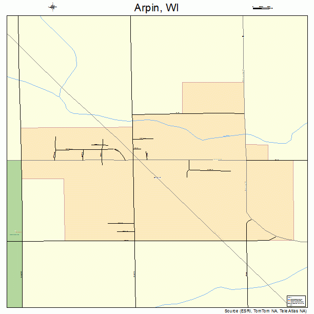 Arpin, WI street map