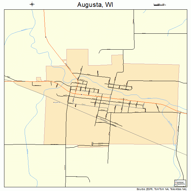 Augusta, WI street map