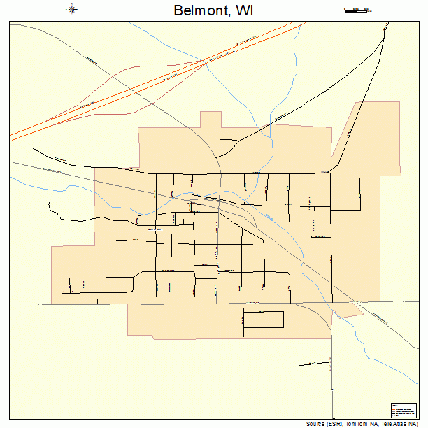 Belmont, WI street map