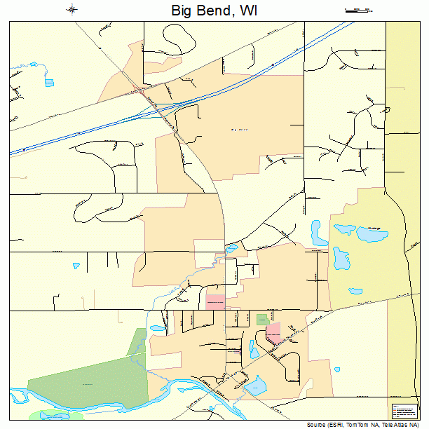 Big Bend, WI street map