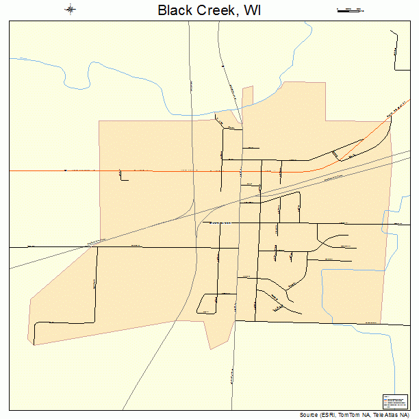 Black Creek, WI street map