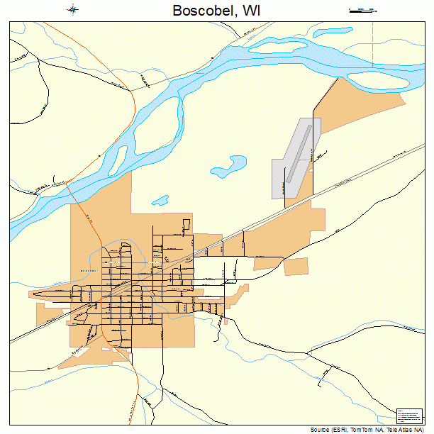 Boscobel, WI street map