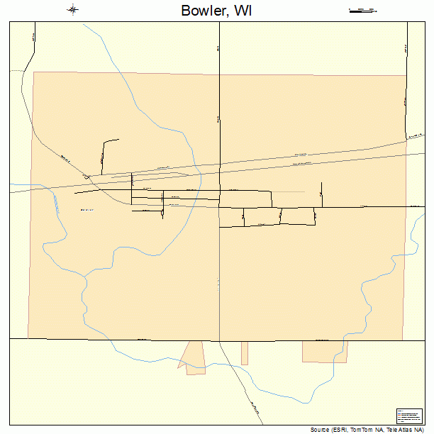 Bowler, WI street map