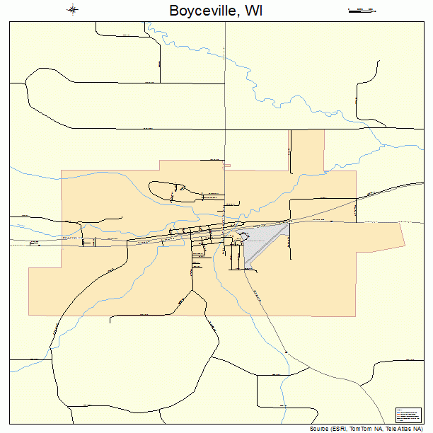 Boyceville, WI street map
