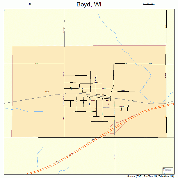 Boyd, WI street map