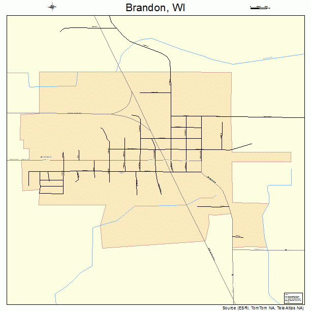 Brandon, WI street map