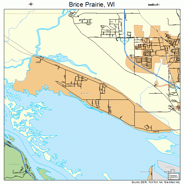 Brice Prairie, WI street map