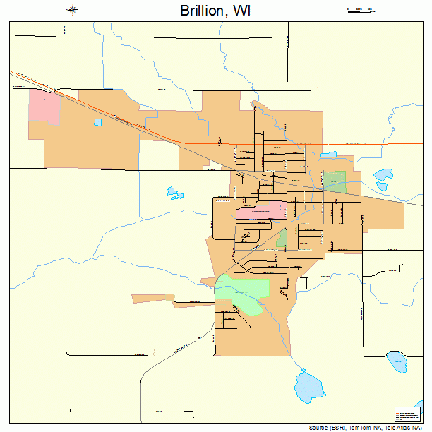 Brillion, WI street map