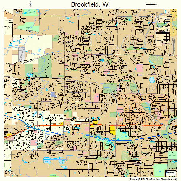 Brookfield, WI street map