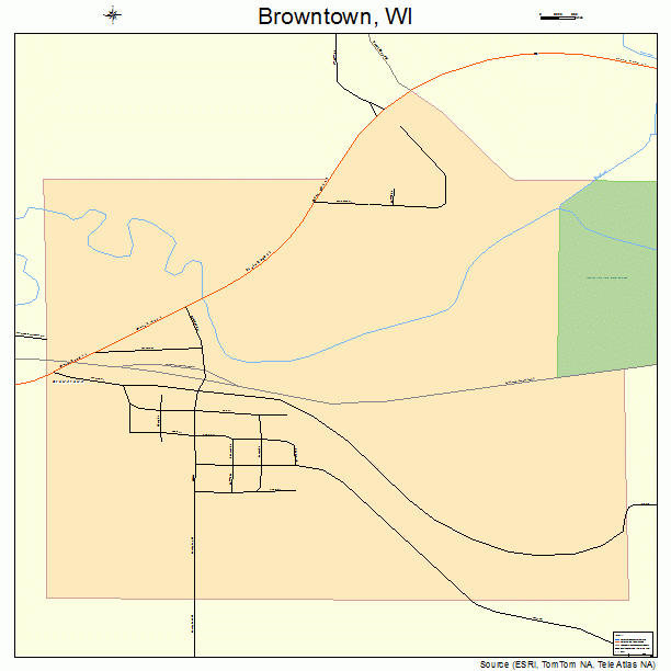 Browntown, WI street map