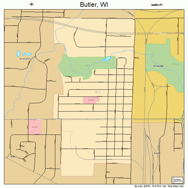 Butler, WI street map