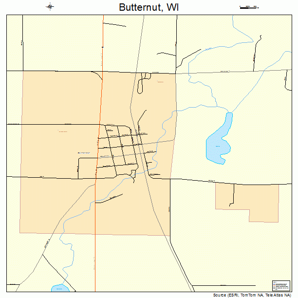 Butternut, WI street map