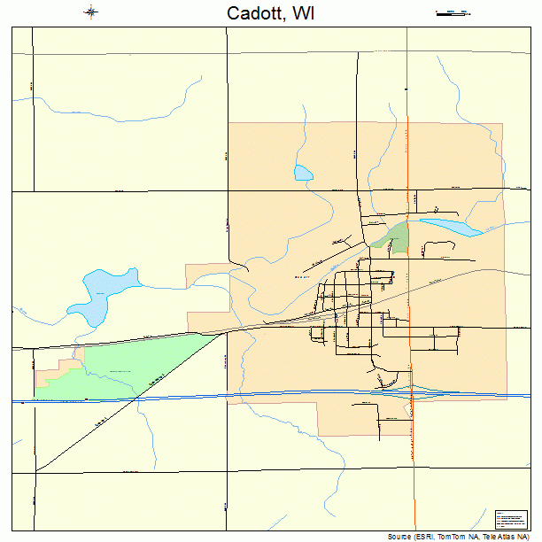 Cadott, WI street map