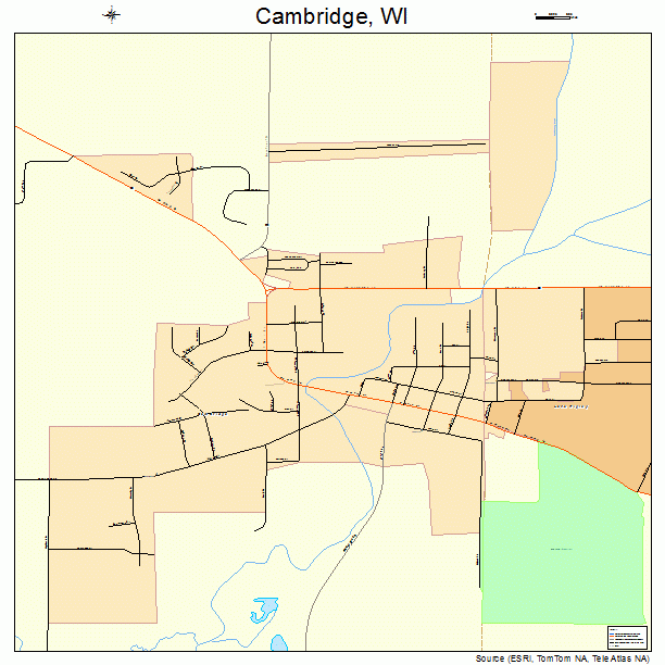Cambridge, WI street map