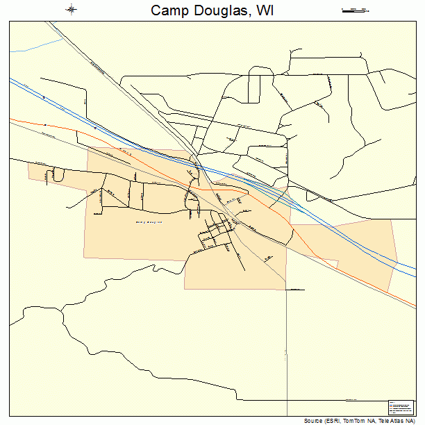 Camp Douglas, WI street map