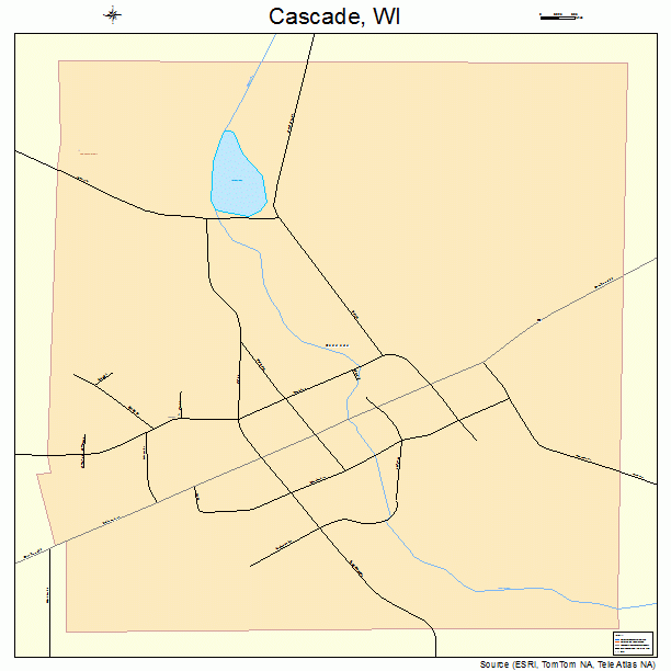 Cascade, WI street map